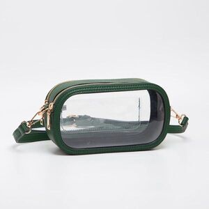 Women's Bag GREEN Crossbody Transparent Stadium Approved Superbowl Festival